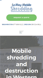 Mobile Screenshot of lemaymobileshredding.com